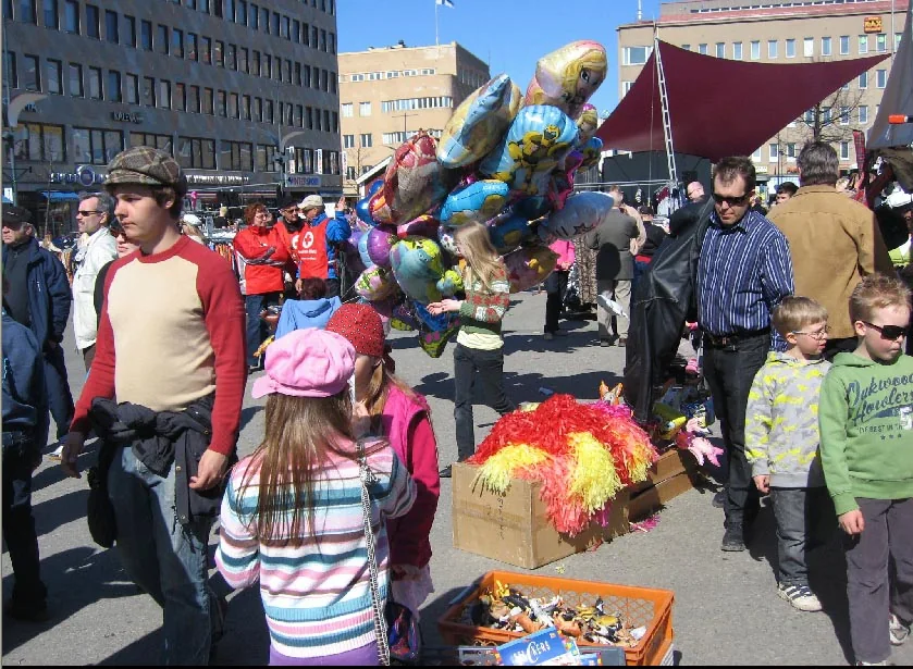 Marktplatz von Joensuu in Nordkarelien