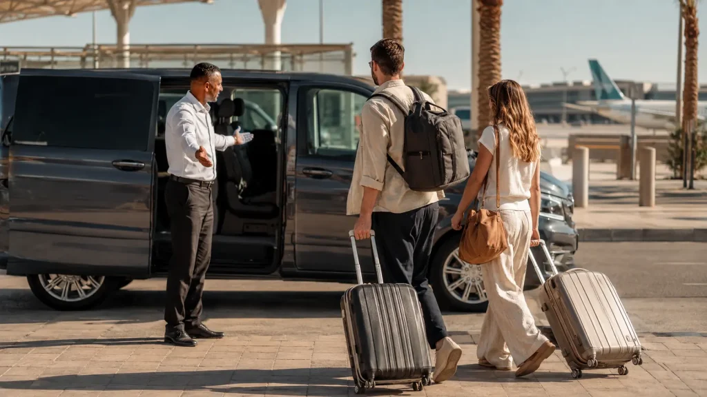 Privattransfer am Flughafen Hurghada mit Reisenden und Gepäck